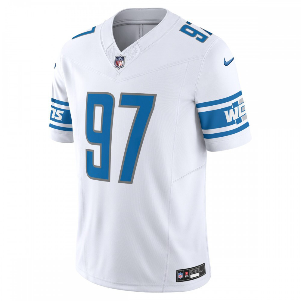 Aidan Hutchinson Detroit Lions Nike Vapor F.U.S.E. Limited Jersey - White-Profan Arena